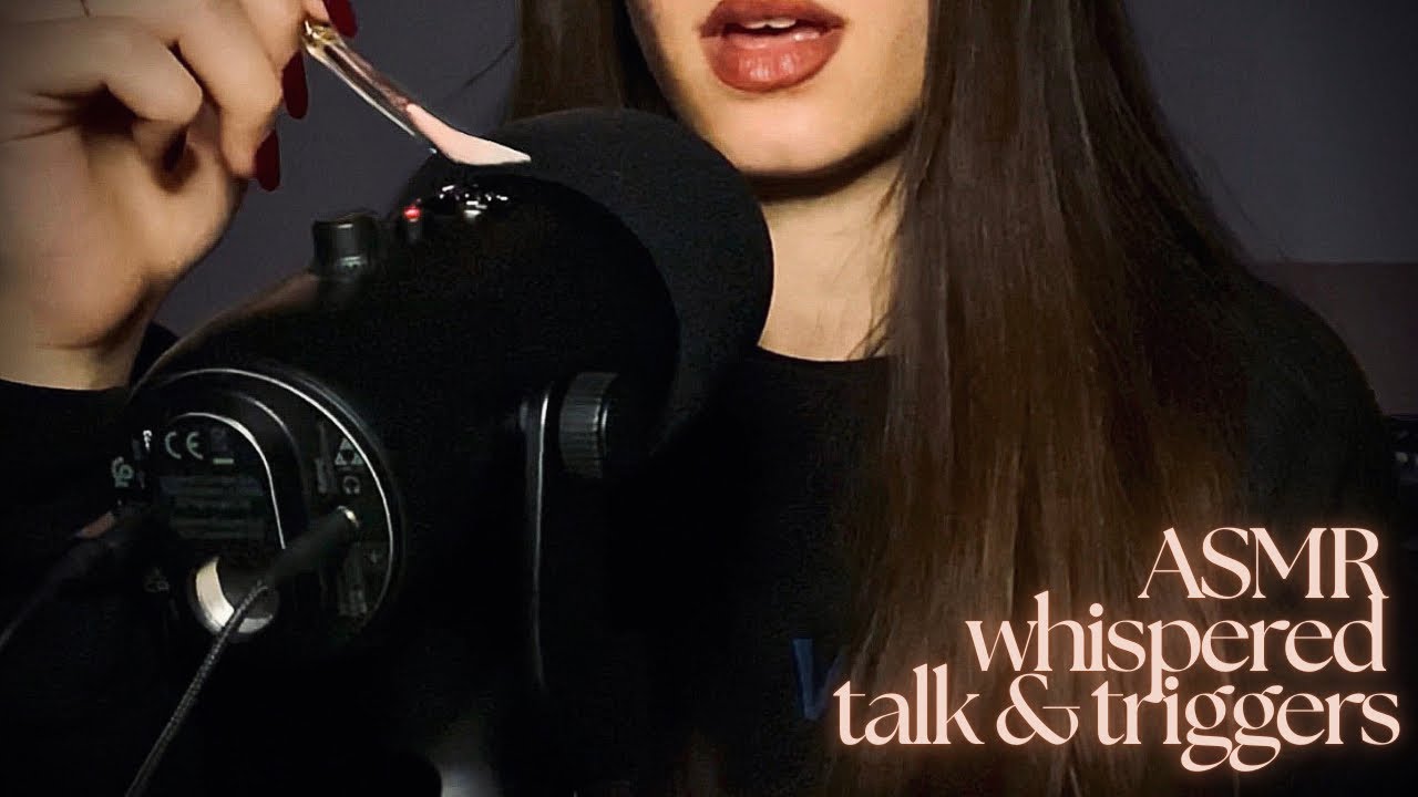 ASMR Talk about Scarcity Mindset, Ego & Trust 🌒 (whispering, tapping, mic brushing, squishy) 