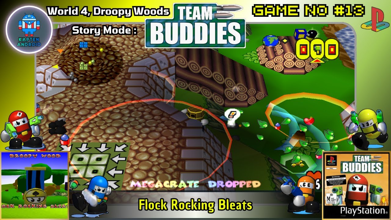 Team Buddies PS1 - World 4 Droopy Wood : Flock Rocking Bleats