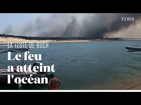 L'incendie a atteint le littoral à La Teste-de-Buch, en Gironde