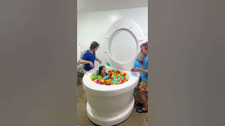 My EX BOYFRIENDS Pranked Me with Water Balloons in the Worlds Largest Toilet Play Balls #shorts