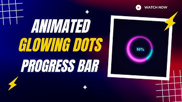 Circular Progress Bar with Glowing Dots | HTML, CSS & JavaScript