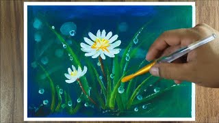 Flower Painting | Acrylic Painting For Beginners