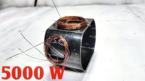 Simple powerful 220V electricity generator with dc motor copper wire
