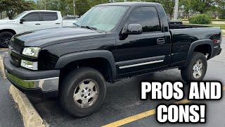 PROS AND CONS OF OWNING A SILVERADO Z71 SINGLE CAB!