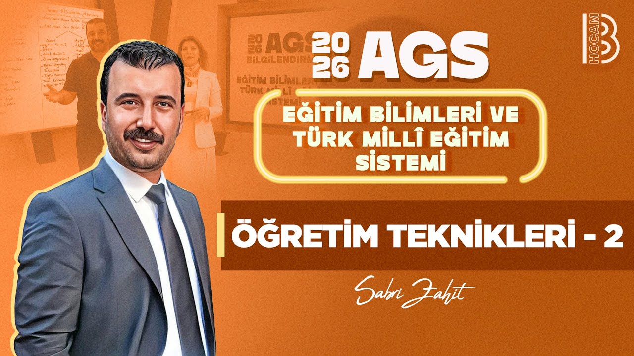 77) MEB - AGS - Öğretim Teknikleri 2 - Sabri ZAHİT - 2026
