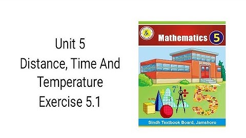 Unit 5 Distance, Time and Temperature (Class 5 math) Exercise 5.1 (B) question