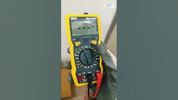 NCV in Meco Multimeter #industrialsafety #electricalsafety