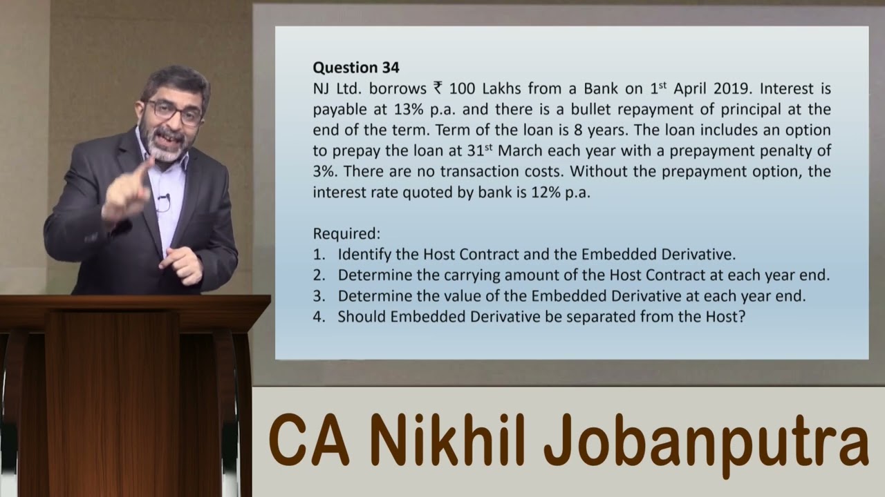 Embedded Derivatives (Part 3) | Financial Instruments - CA/CMA Final Financial Reporting