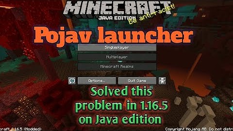 1.16.5 multiplayer problem fixed on pojav launcher