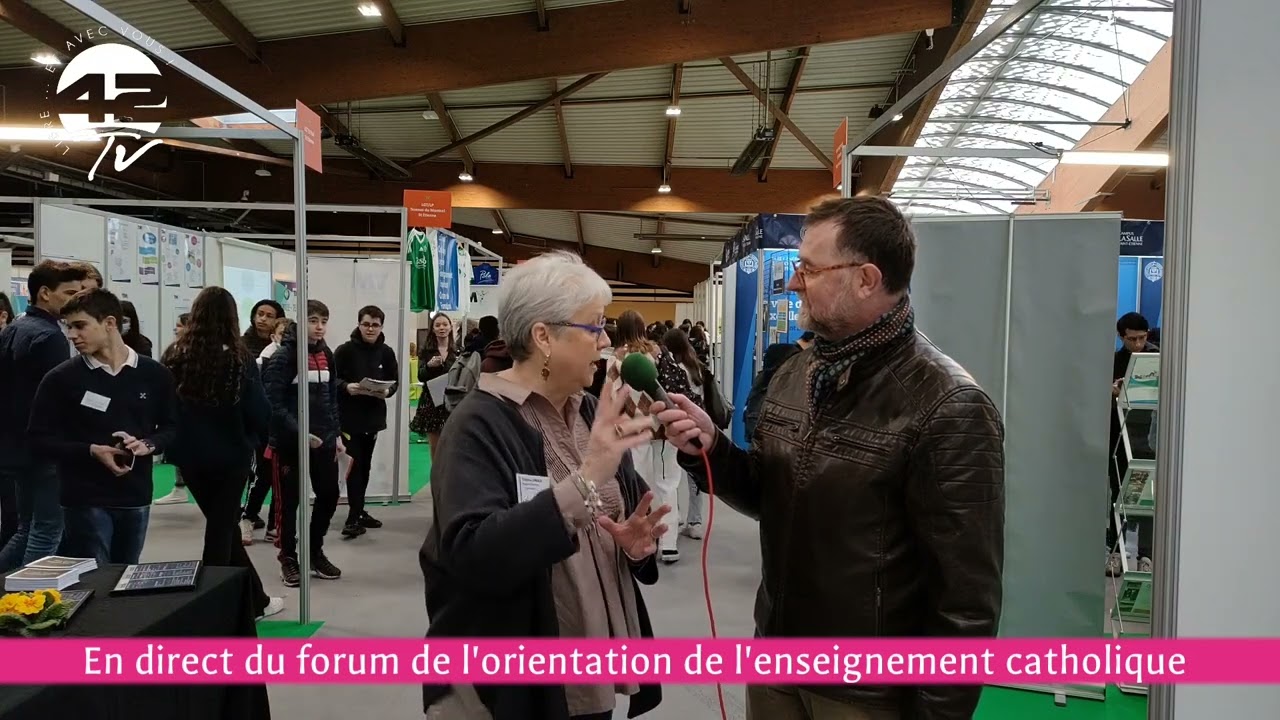 ⁣En direct du forum de l'orientation de l'enseignement catholique du diocèse de Saint-Étien