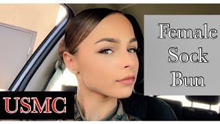 Military Female Sock Bun Tutorial