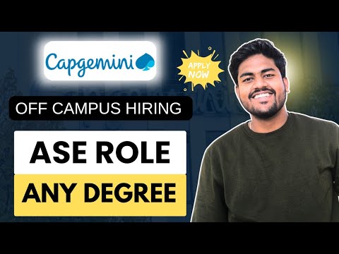 Capgemini off campus hiring | Capgemini Associate Software Engineer job ...