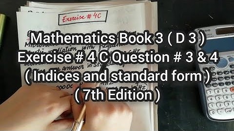 Mathematics Book 3 (D3) | 7th Edition | Exercise # 4 C | Q # 3 & 4 | Ifra Syed | in Urdu\Hindi