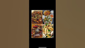 Canh chua cá lóc +cá lóc kho khô  ẩm thực của miền Tây