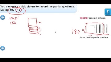 Partial Quotients using Base 10 Blocks