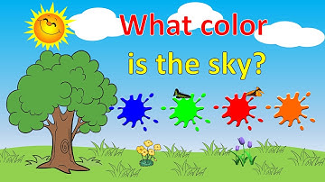 Học màu sắc tiếng anh qua bài hát What color is the sky - Học màu sắc bằng tiếng anh
