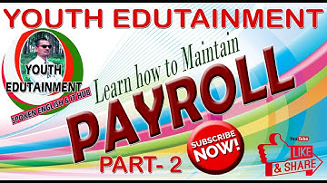 learn now how to maintain payroll in tally erp 9 part 2