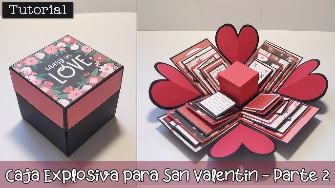 Hilda Designs: Tutorial #68 en LA&C: Caja Explosiva con Corazones