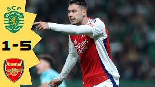 Sporting Lisbon 1 Vs. 5 Arsenal Gabriel Martinelli 7Th Minutes 1St Half Goal Ucl
