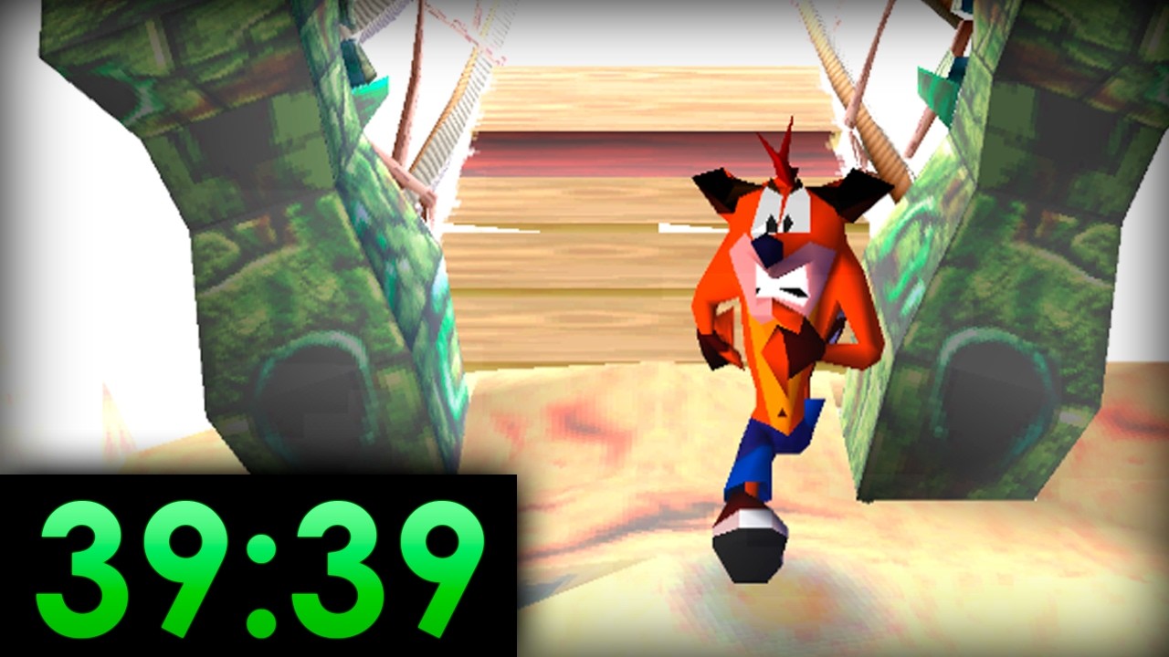 El SPEEDRUN de CRASH BANDICOOT 1 es PURA AUTOMATACIÓN... WTF