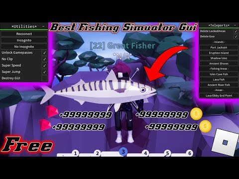 New Op Fishing Simulator Gui Out Now For Roblox With Auto Farm Quick Cast All Game Passes And More Youtube - fishing simulator free autofarm gui roblox scripts