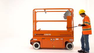【自走式シザース式高所作業車】S3019E 【最大作業高7.8ｍ】