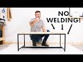 DIY Metal-Based Coffee Table w/ NO WELDING!! | Modern Builds