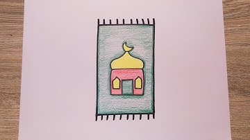 رسومات رمضانية/رسم سجادة الصلاة /رسم سجادة الصلاة سهلة/رسم للاطفال/تعليم الرسم/رسم سجاده/رسم سهل