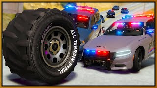 GTA 5 Roleplay - TROLLING COPS IN MONSTER TIRE | RedlineRP