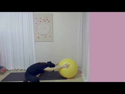 14분 짐볼 이완호흡 운동 유챌  이완자세  고관절 골반 <strong>발란스</strong> 순환 , 흉통 깨우기 .