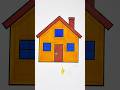 Satisfying House Drawing 🏠✨ Clean Coloring Process