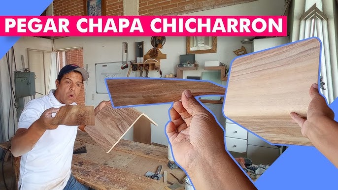 Como enchapar una mesa fácil (con laminas de madera y adhesivo de contacto)  