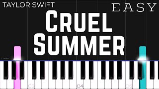Taylor Swift - Cruel Summer | EASY Piano Tutorial screenshot 4