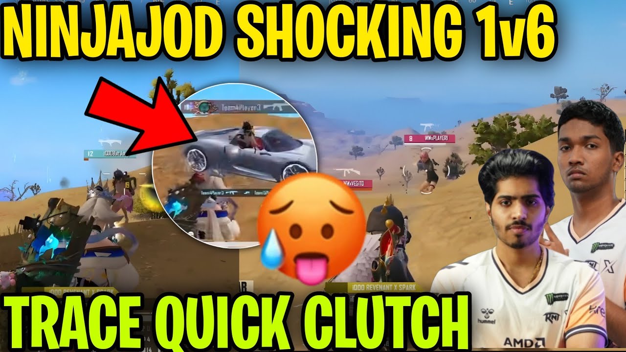 Ninjajod Shocking 1v6 💀 Tracegod Quick clutch 🔥