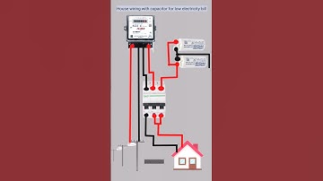 house wiring with capacitor for low electricity bill || electricity ke bill ko kese kam kare #short
