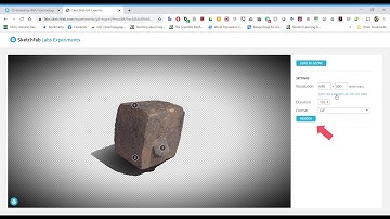 Building Models in Metashape - How to make simple rotating GIF videos of Sketchfab.com 3D models