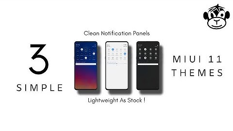 MIUI 11 Themes | 3 Simple Themes With Clean Notification Panels !