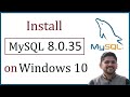 How to install mysql 8035 on windows 10