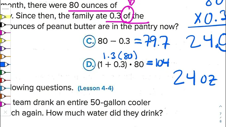 Math 7 - Unit 4 - Lesson 5 Practice