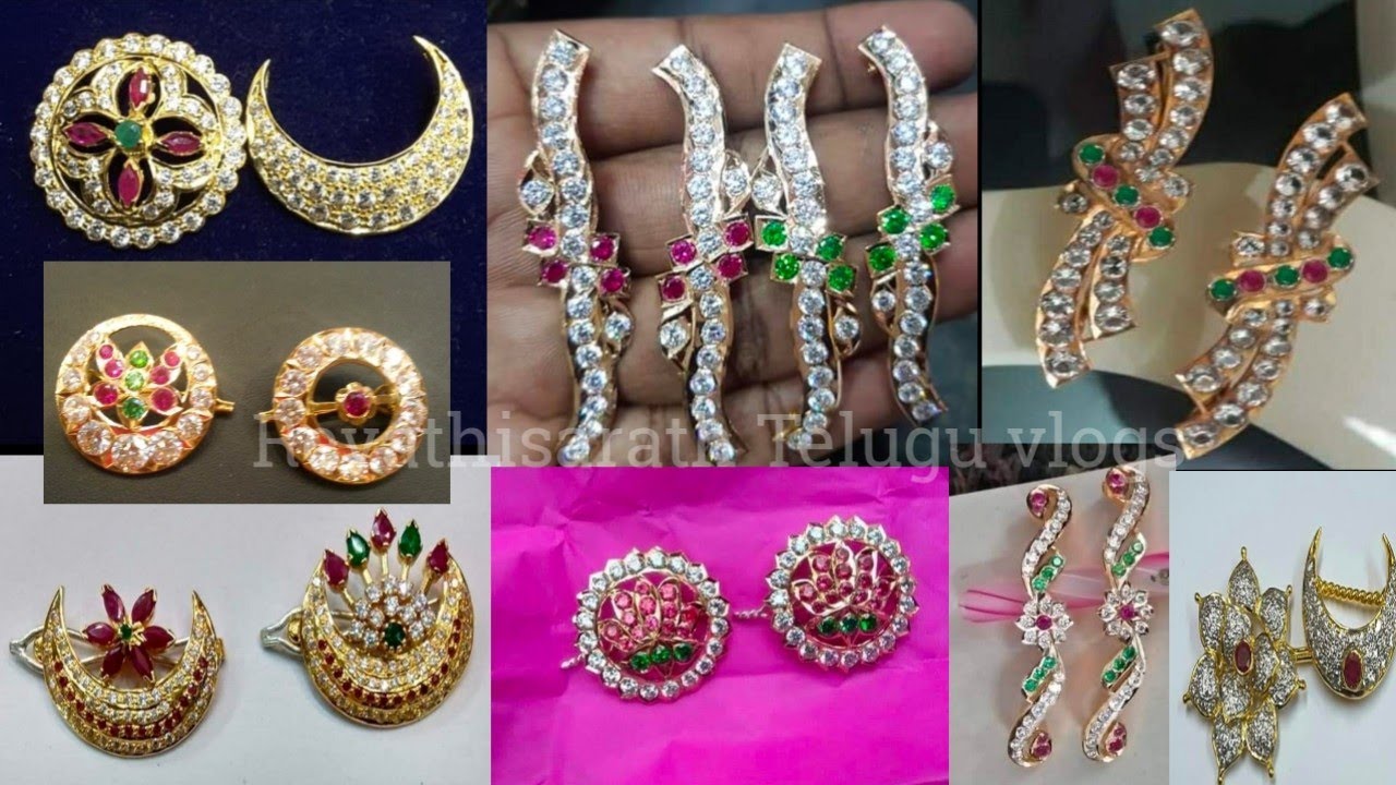 gold Chandra vanka Surya vanka designs|| gold hair pins designs with ...