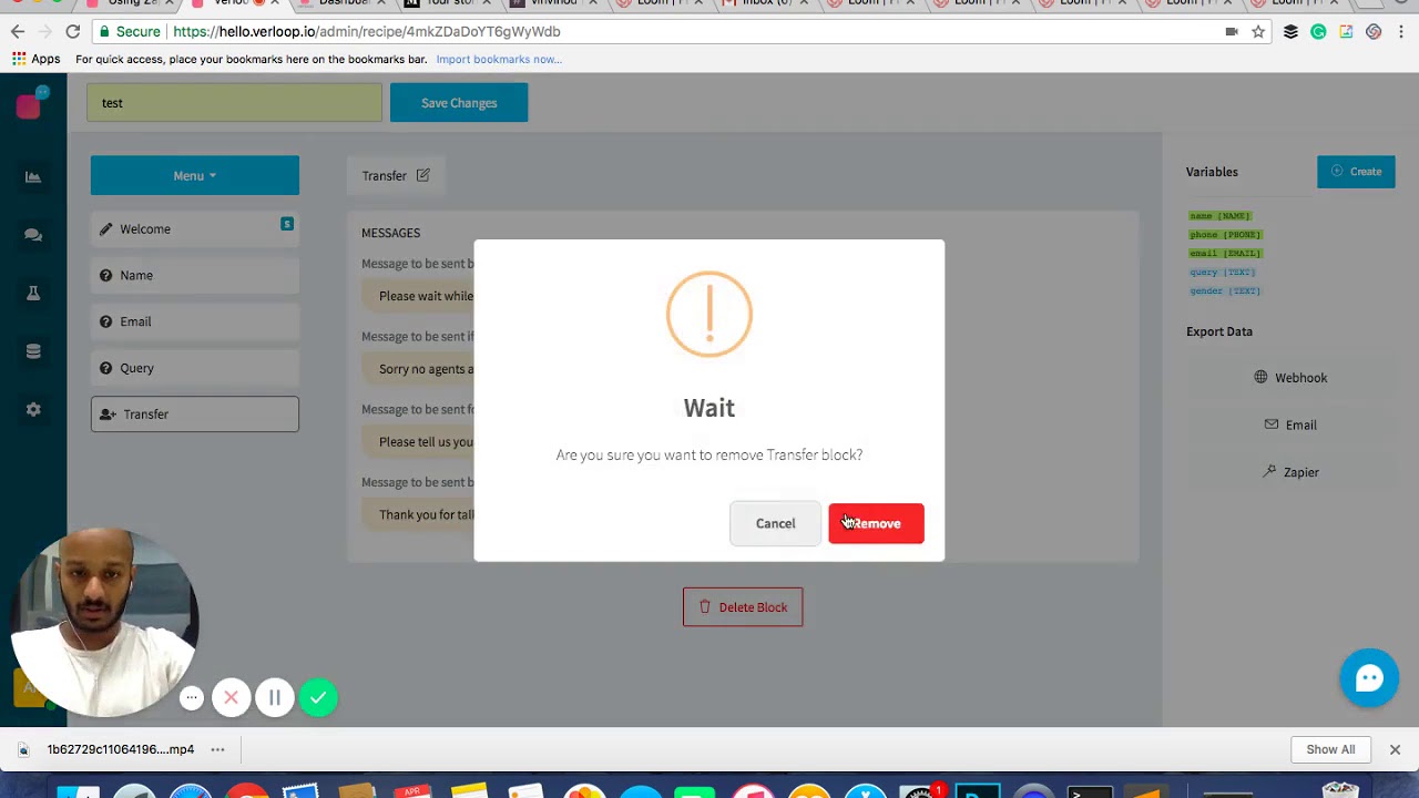 How to get started with Verloop Recipes whatsapp apk