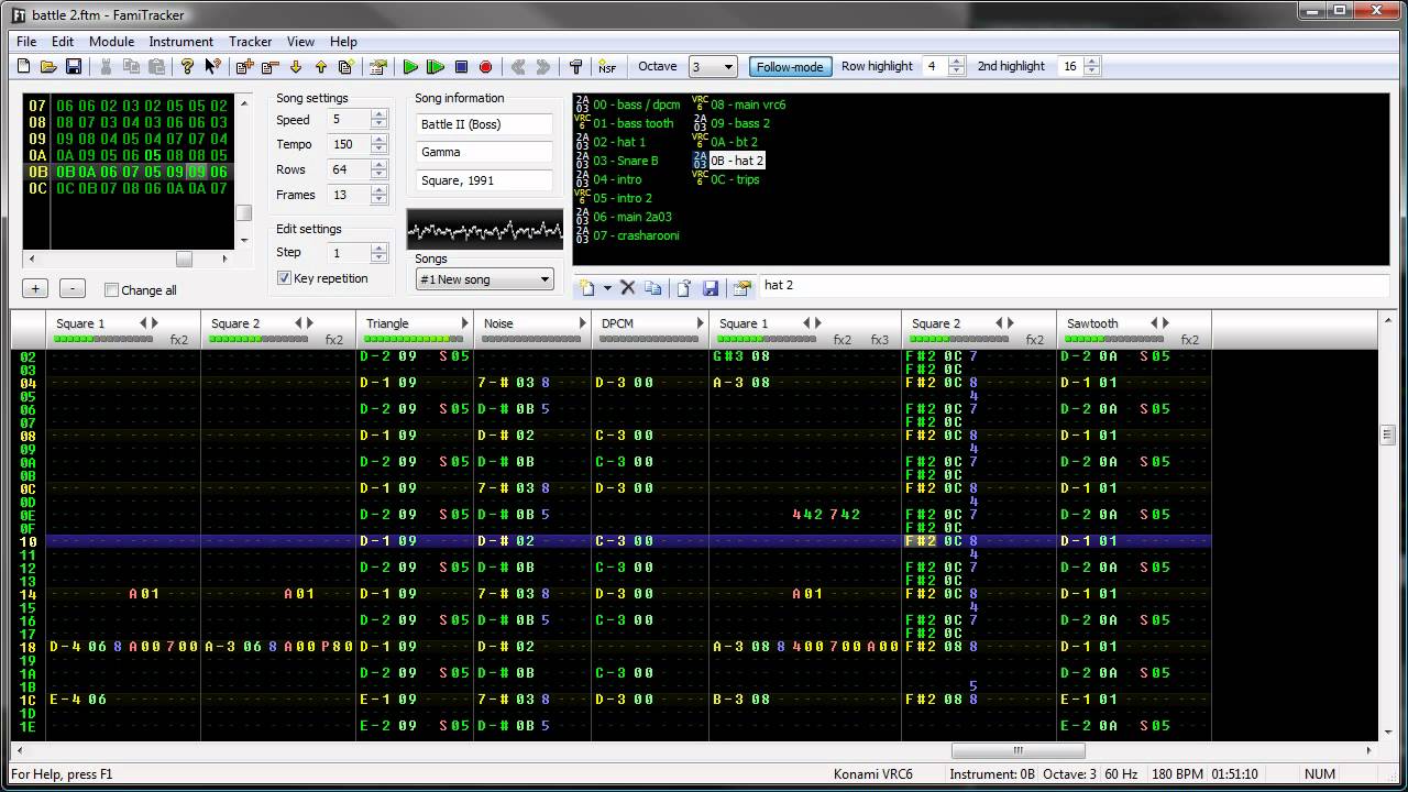 Final Fantasy IV - Battle 2 Famitracker Cover (8-bit)