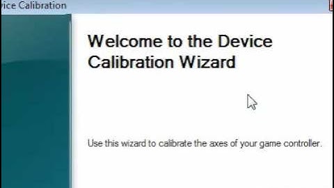 How to calibrate a game controller
