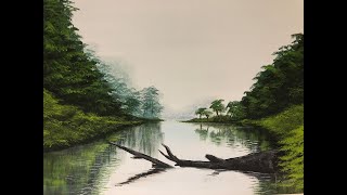 #358 Misty swamp, 'How to paint in acrylic'