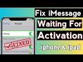 Fixed✓ iMessage Waiting For Activation Problem on iphone 2023 || iMessage Waiting For Activation