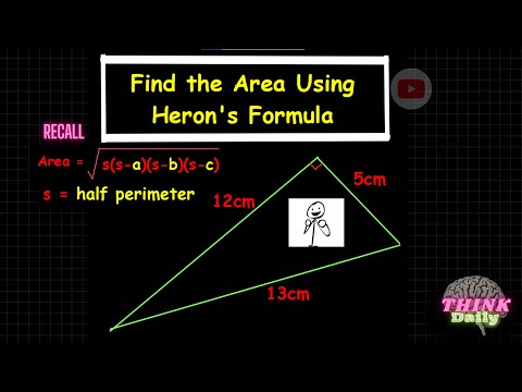 Apply the Heron's theorem