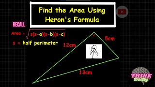 Apply the Heron's theorem