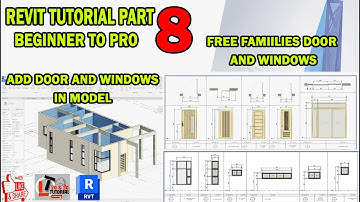 REVIT TUTORIAL PART 8: ADDING DOOR AND WINDOWS (FREE FAMILIES)