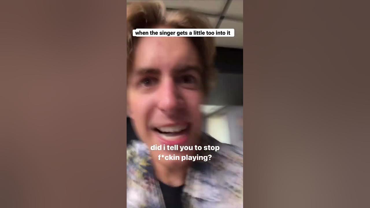 when the singer gets a little too into it