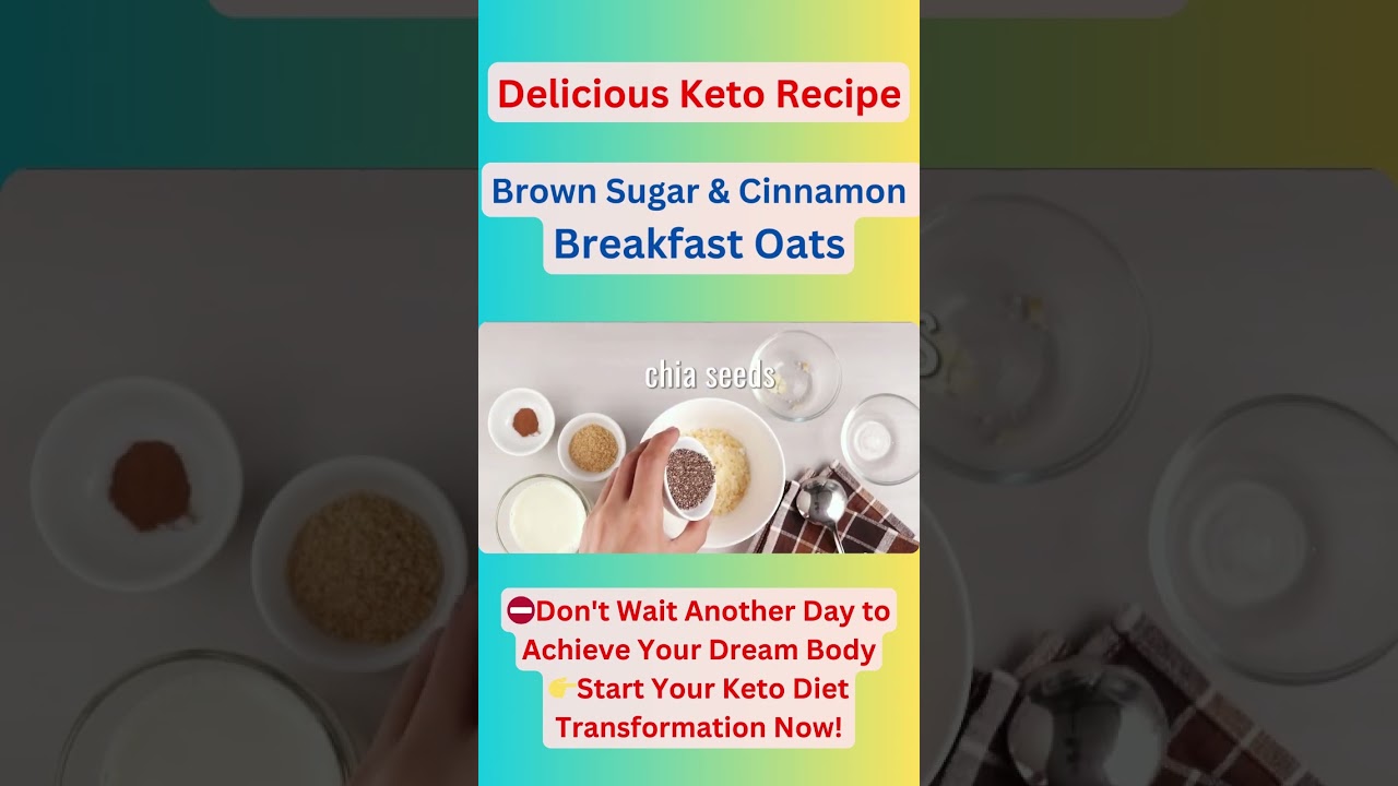 💯Keto Diet Recipe: 🥗Keto brown sugar and cinnamon breakfast oats🥣 